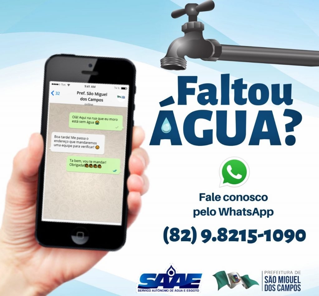 Prefeitura de São Miguel cria canal direto com o cidadão para reclamações de falta de água 1 Reprodução