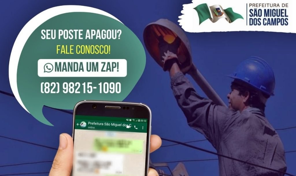 Prefeitura de São Miguel cria serviço para cidadão solicitar troca de lâmpadas queimadas 1 Reprodução