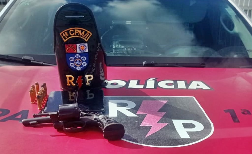 Procurado pela Justiça é preso por posse ilegal de arma em São Miguel dos Campos 1 Cortesia 1ª Cia/Ind