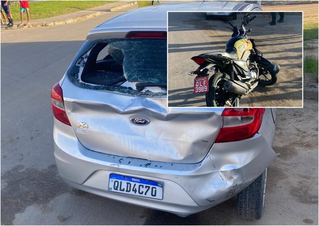 Acidente com motocicleta em São Miguel