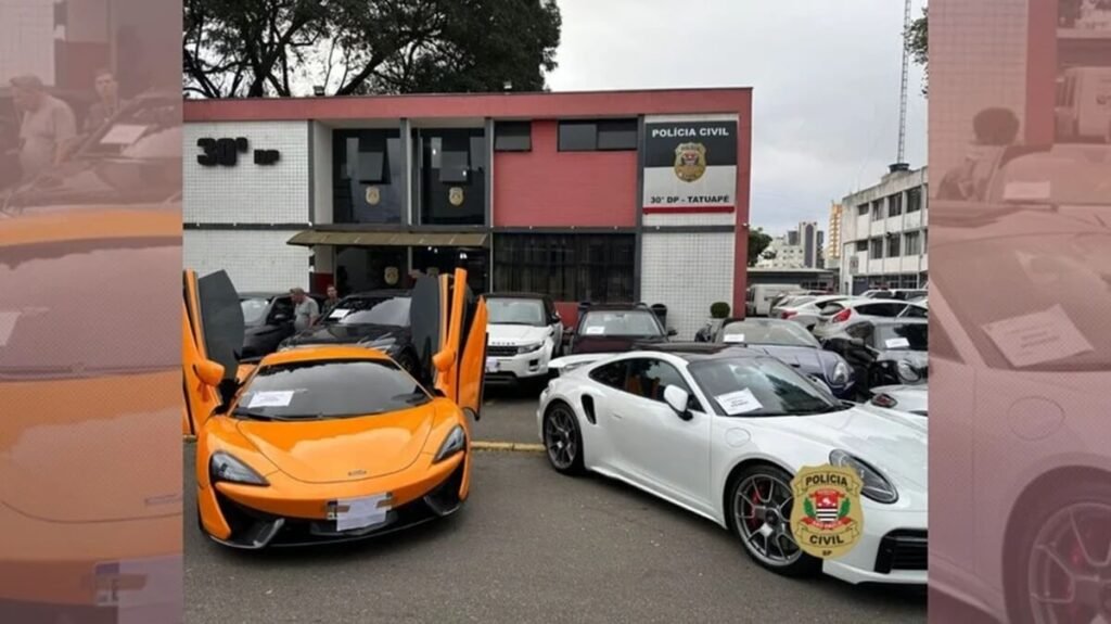 Carros avaliados em R$ 25 milhões são apreendidos