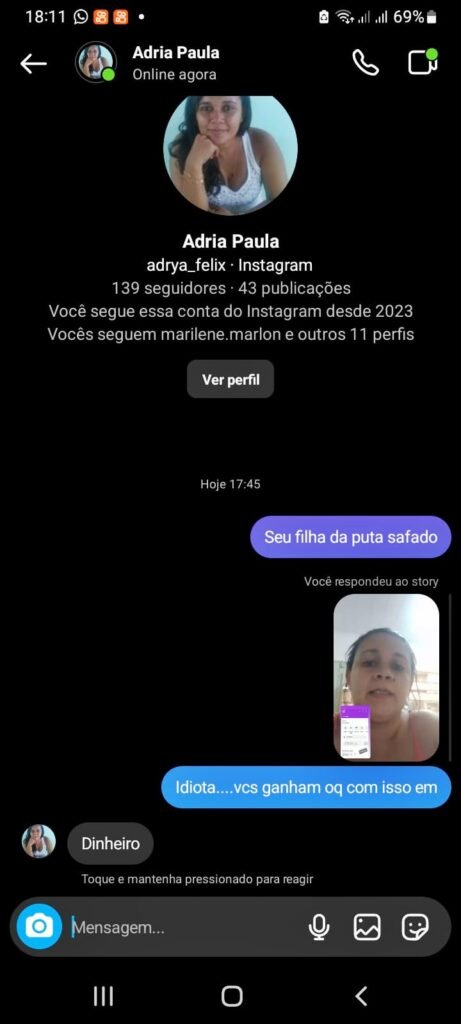 Hacker rouba perfil do Instagram, ameaça vítima e utiliza inteligência artificial para aplicar golpes financeiros