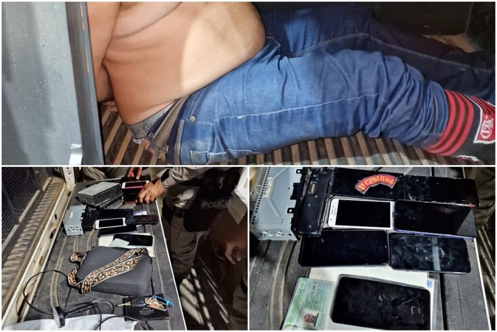 PM prende suspeito e recupera celulares e equipamentos de som roubados durante festa em Anadia