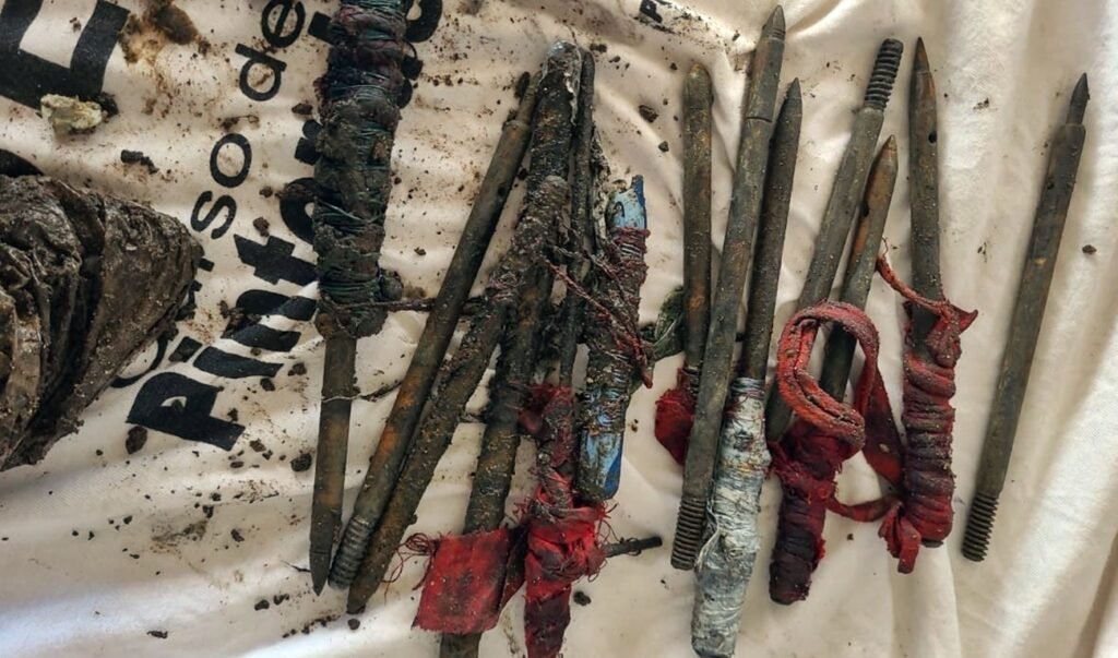 Armas artesanais em presídio de Alagoas (foto: Seris)