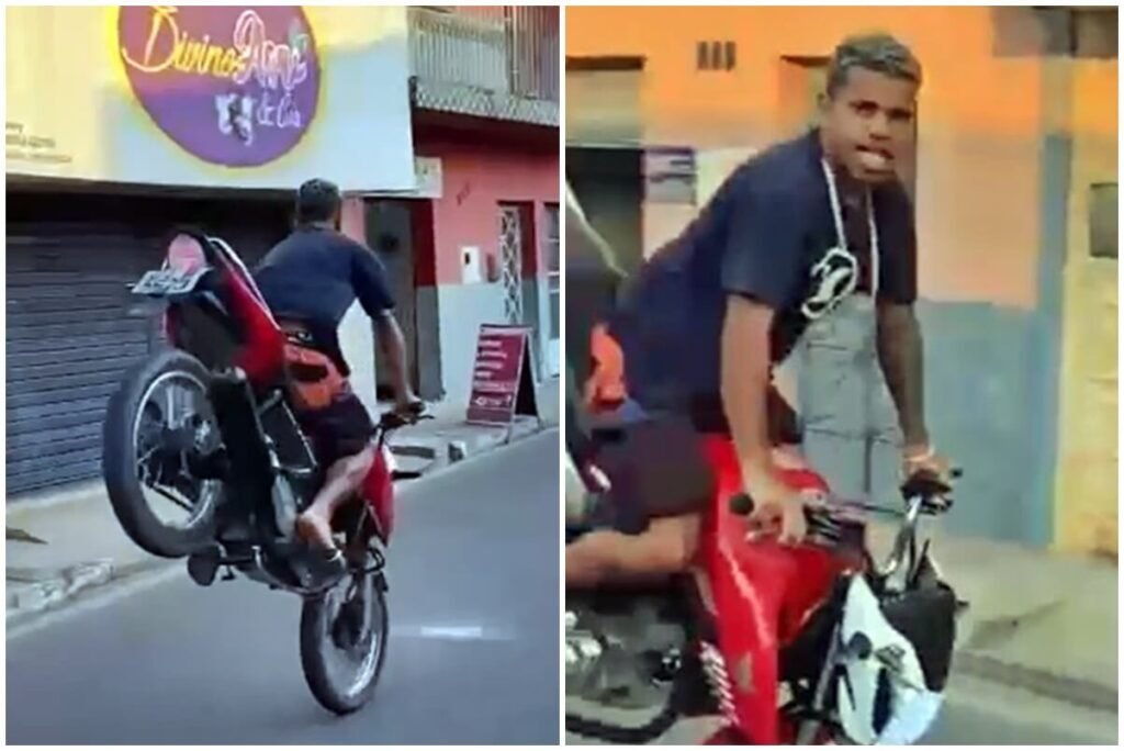 SMTT recebe vídeo de motociclista empinando