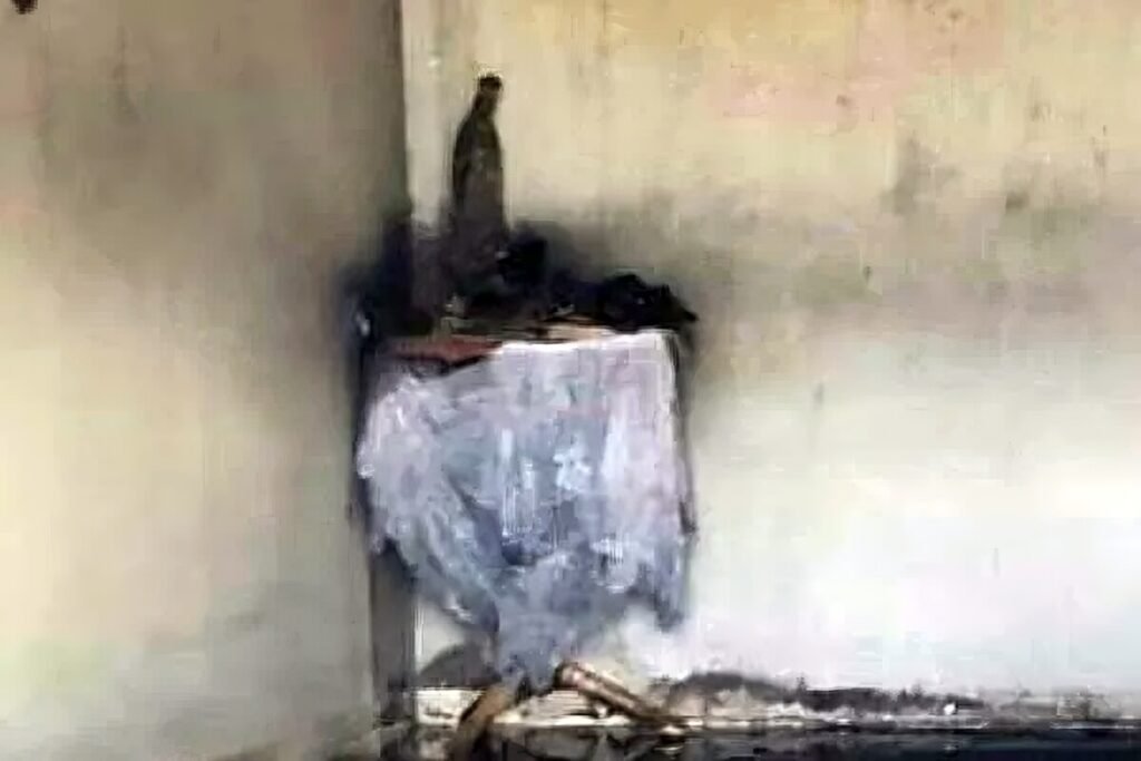 Imagem de Nossa Senhora é encontrada intacta após incêndio