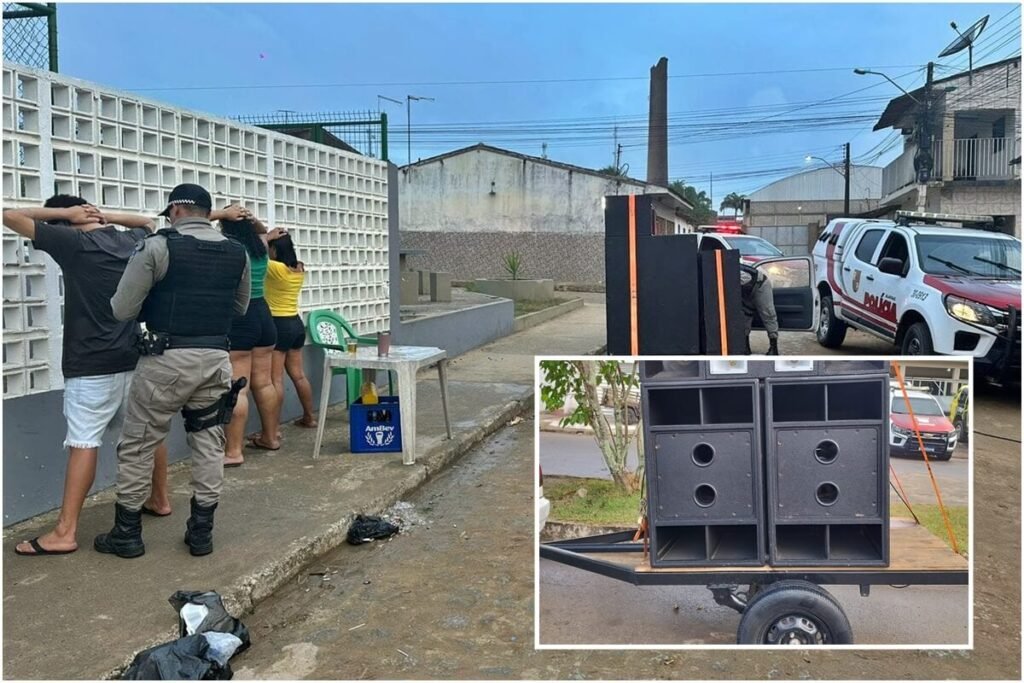 Polícia apreendeu mais de 50 equipamentos de som no primeiro trimestre de 2024