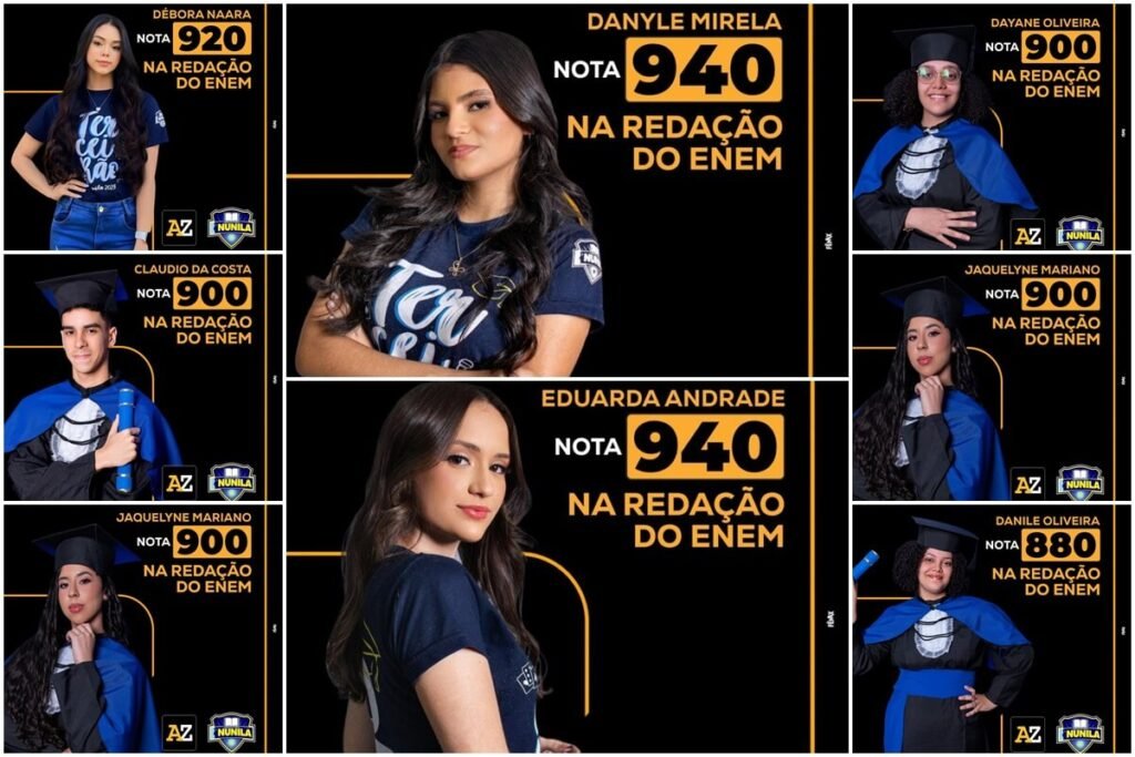 Alunos da Escola Nunila Machado se destacam com notas altas na Redação do ENEM