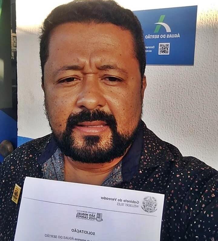 Vereador pede explicações a Águas do Sertão sobre qualidade e falta de água em bairros de São Miguel dos Campos