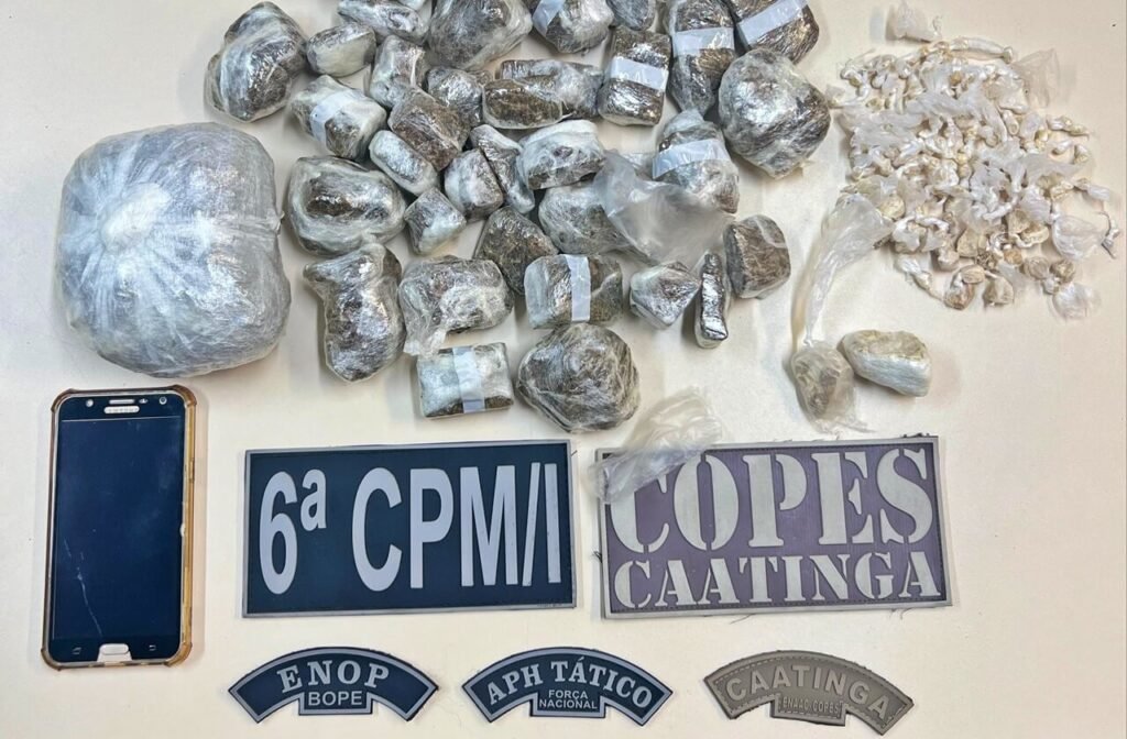 Polícia Militar prende traficante com drogas em Major Isidoro