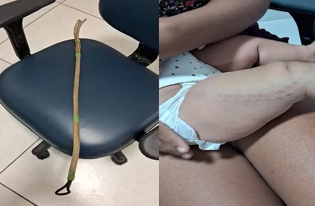 Homem é autuado por agressões com chicote contra companheira e bebê de 3 meses