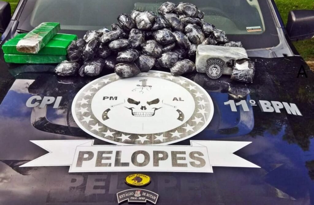 PM prende casal com 11 quilos de entorpecentes no Porto das Balsas em Penedo