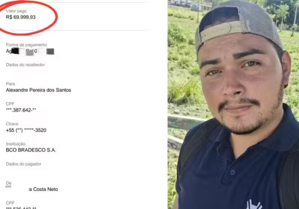 Estudante endividado devolve Pix de R$ 70 mil que recebeu por engano