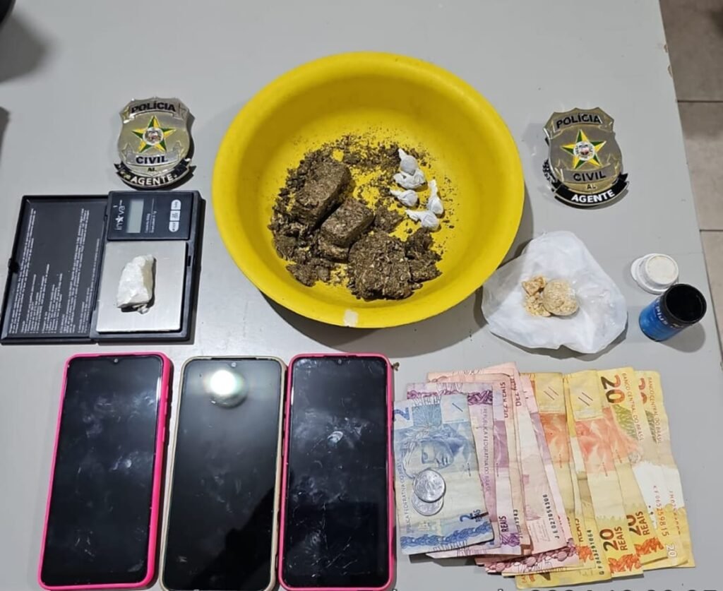 Polícia Civil prende mulher que comandava  tráfico de drogas em Campo Alegre