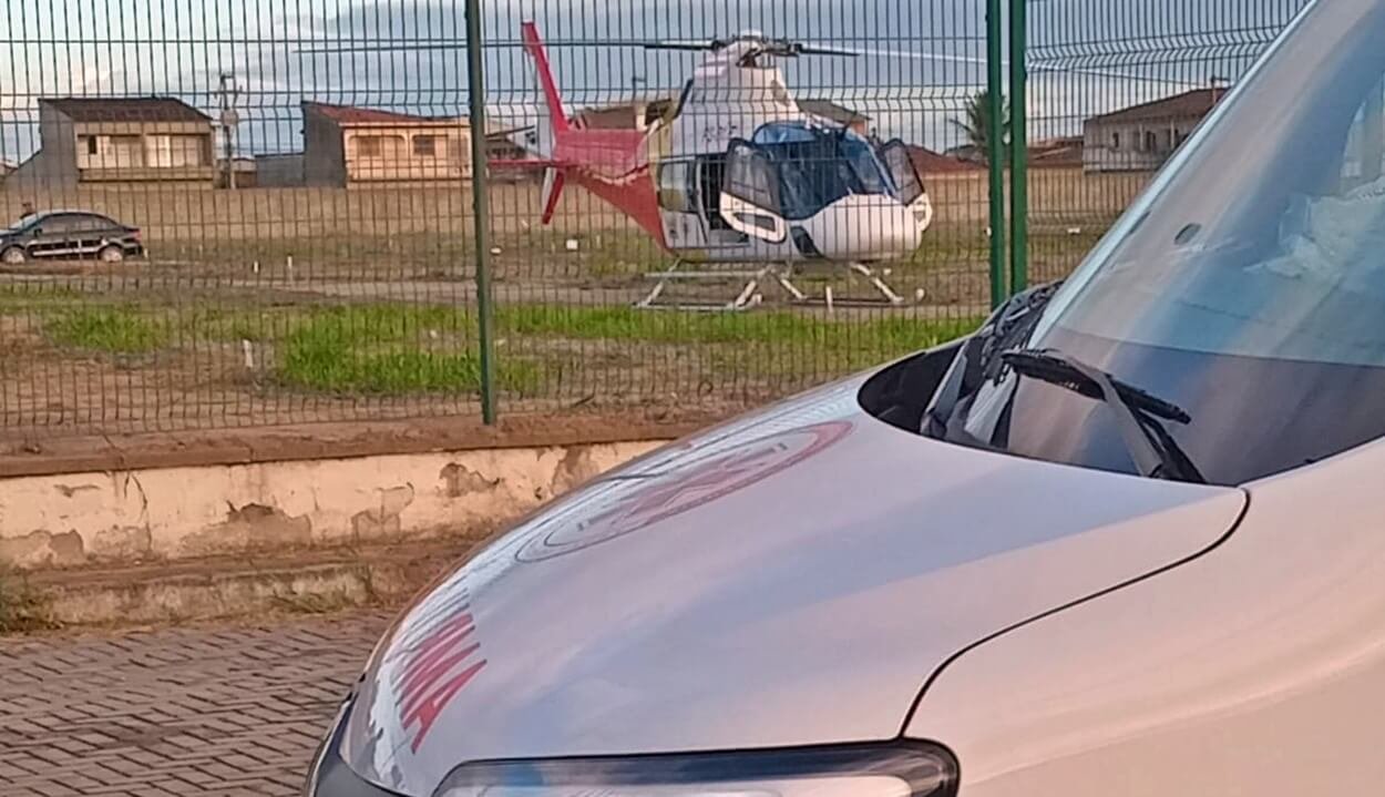 Samu realiza transferência aérea de paciente que sofreu infarto em São Miguel dos Campos