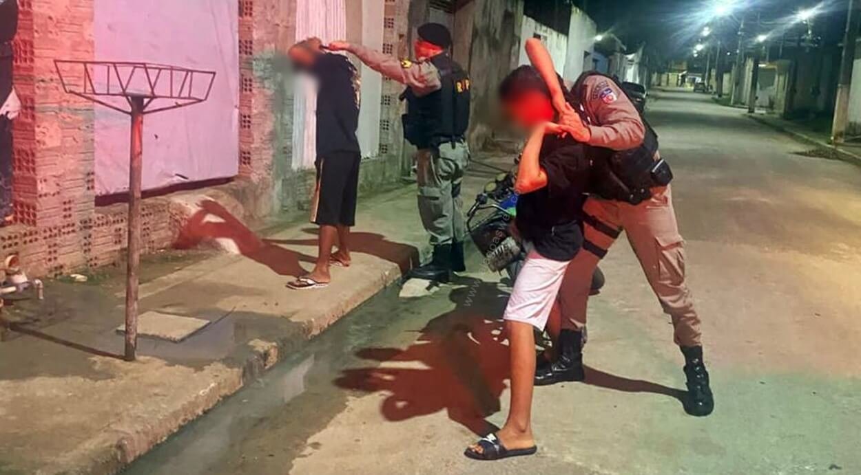 1ª Cia apreende motocicleta irregular e garante o sossego da população em São Miguel dos Campos