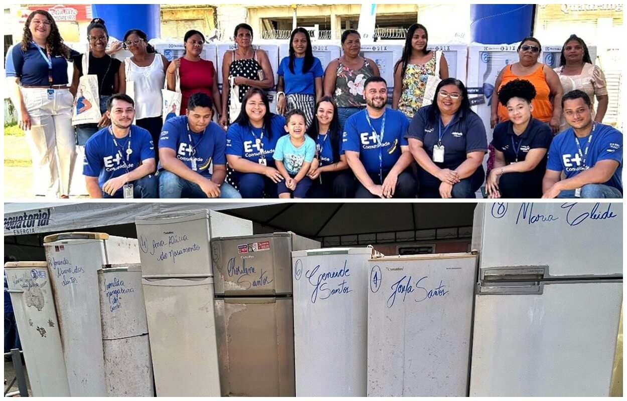 Ação da Equatorial entrega geladeiras novas a clientes em São Miguel dos Campos