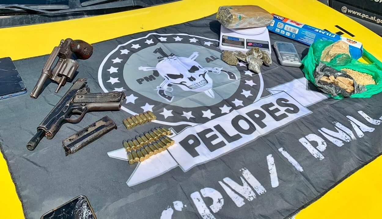 Pelopes da 1ª Cia prende integrantes do PCC em São Miguel dos Campos