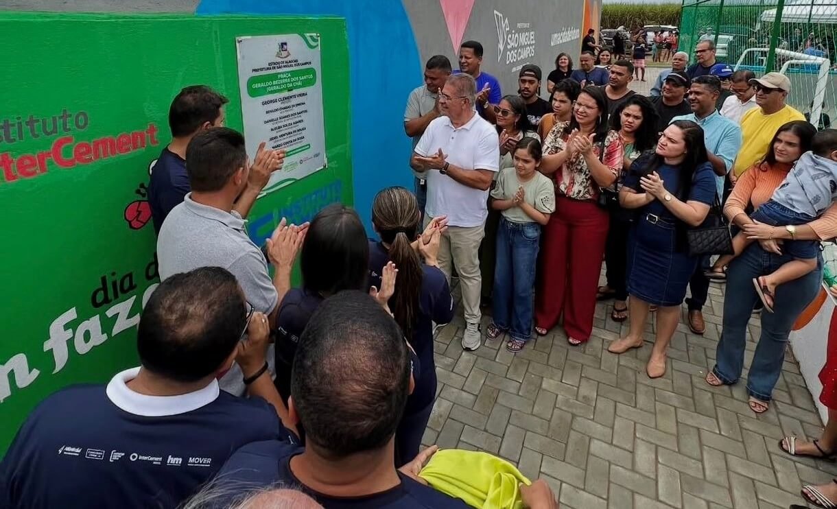 Parceria que transforma: Prefeitura e Intercement inauguram praça no bairro Novo São Miguel
