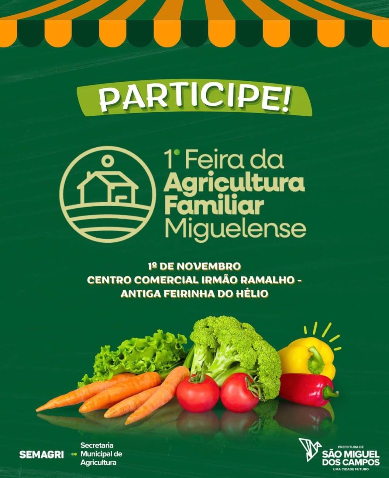 São Miguel dos Campos realiza a 1ª Feira da Agricultura Familiar Miguelense neste sábado (1º)